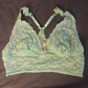 Sheer turquoise Victoria secret halter bandeau